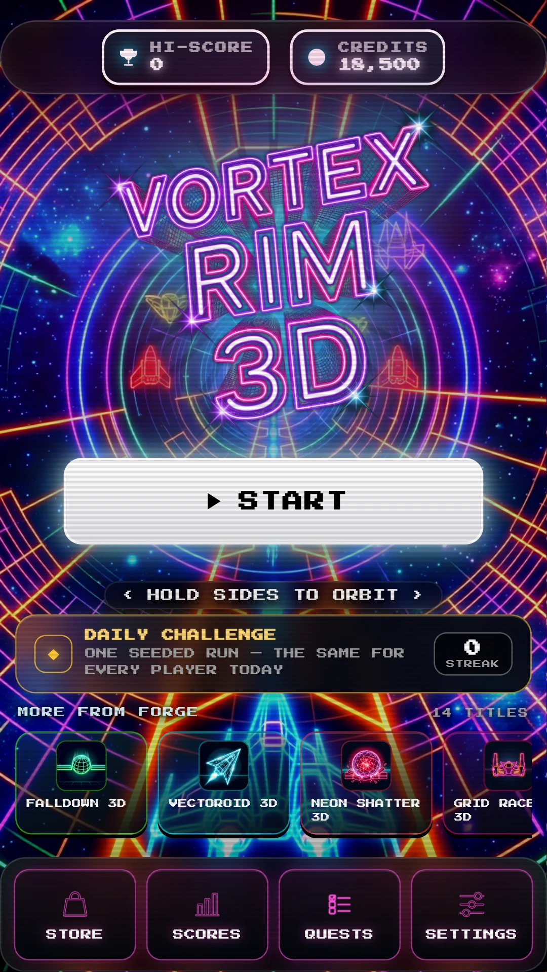 Vortex Rim 3D: Retro Arcade screenshot